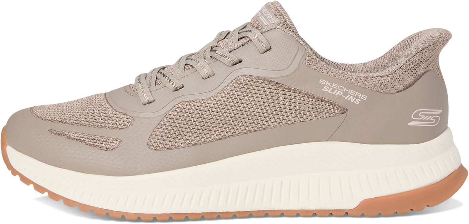 imageSkechers Womens Hands Free Slipins Bobs Squad 4 Staple LookTaupe