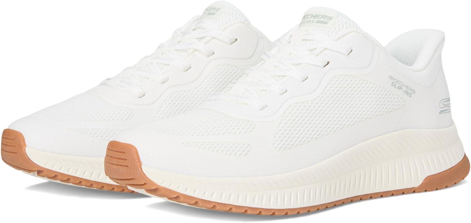 imageSkechers Womens Hands Free Slipins Bobs Squad 4 Staple LookWhite