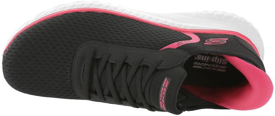 imageSkechers Womens Hands Free Slipins Bobs Squad Chaos Stroke of LuckBlack