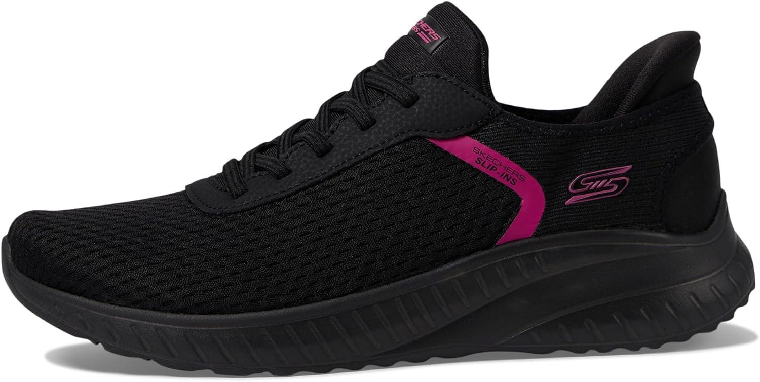 imageSkechers Womens Hands Free Slipins Bobs Squad Chaos Stroke of LuckBlackBlack
