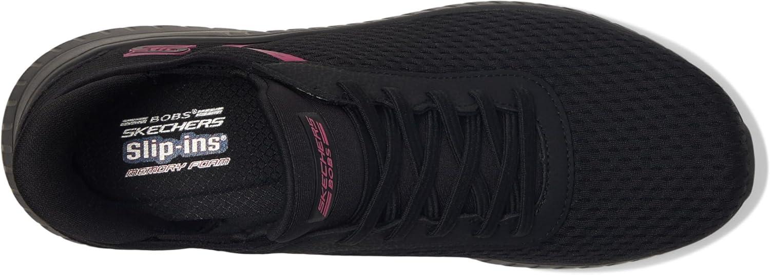 imageSkechers Womens Hands Free Slipins Bobs Squad Chaos Stroke of LuckBlackBlack