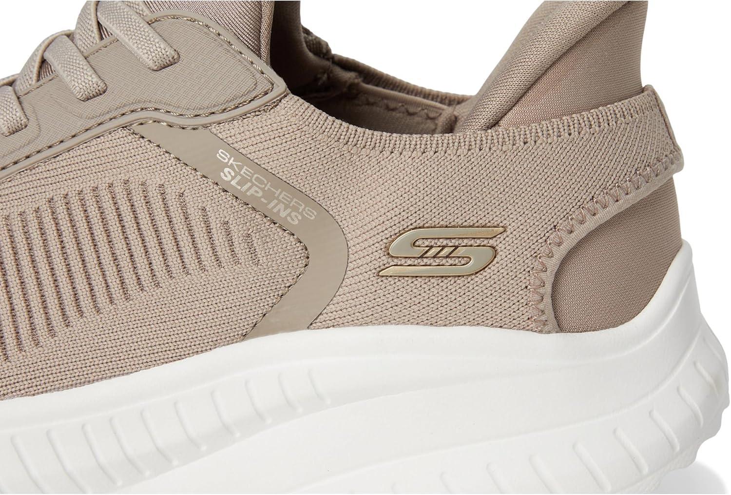 imageSkechers Womens Hands Free Slipins Bobs Squad Chaos SneakersTaupe