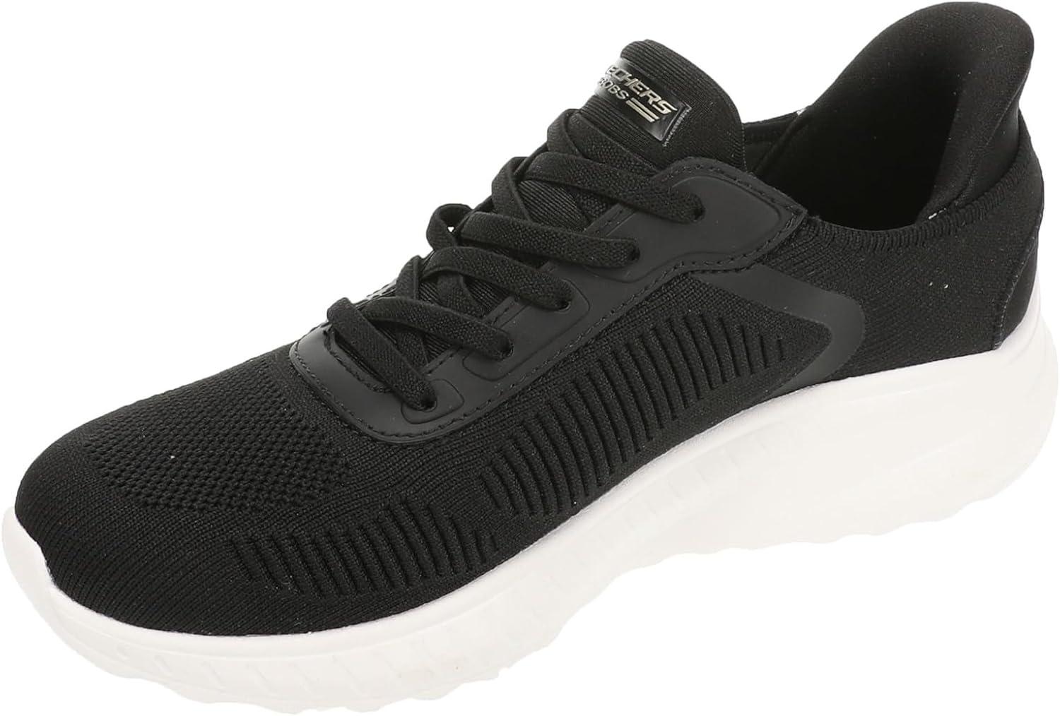 imageSkechers Womens Hands Free Slipins Bobs Squad ChaosCurrent MuseBlackWhite
