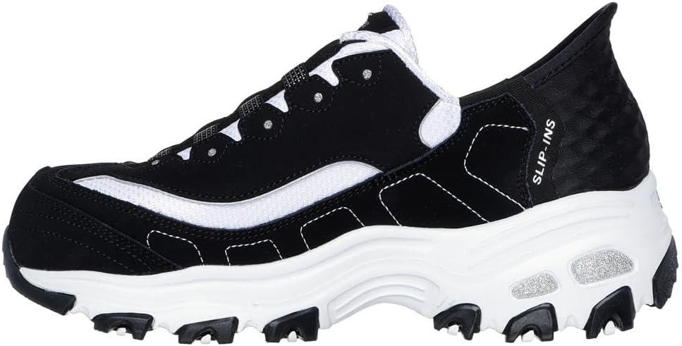 imageSkechers Womens Hands Free Slipins DLitesBlack Whitebkw