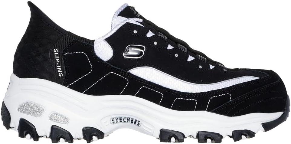 imageSkechers Womens Hands Free Slipins DLitesBlack Whitebkw
