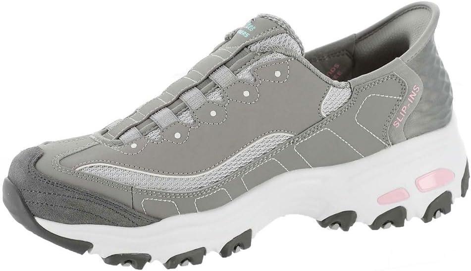 imageSkechers Womens Hands Free Slipins DLitesGrey Light Pinkgylp