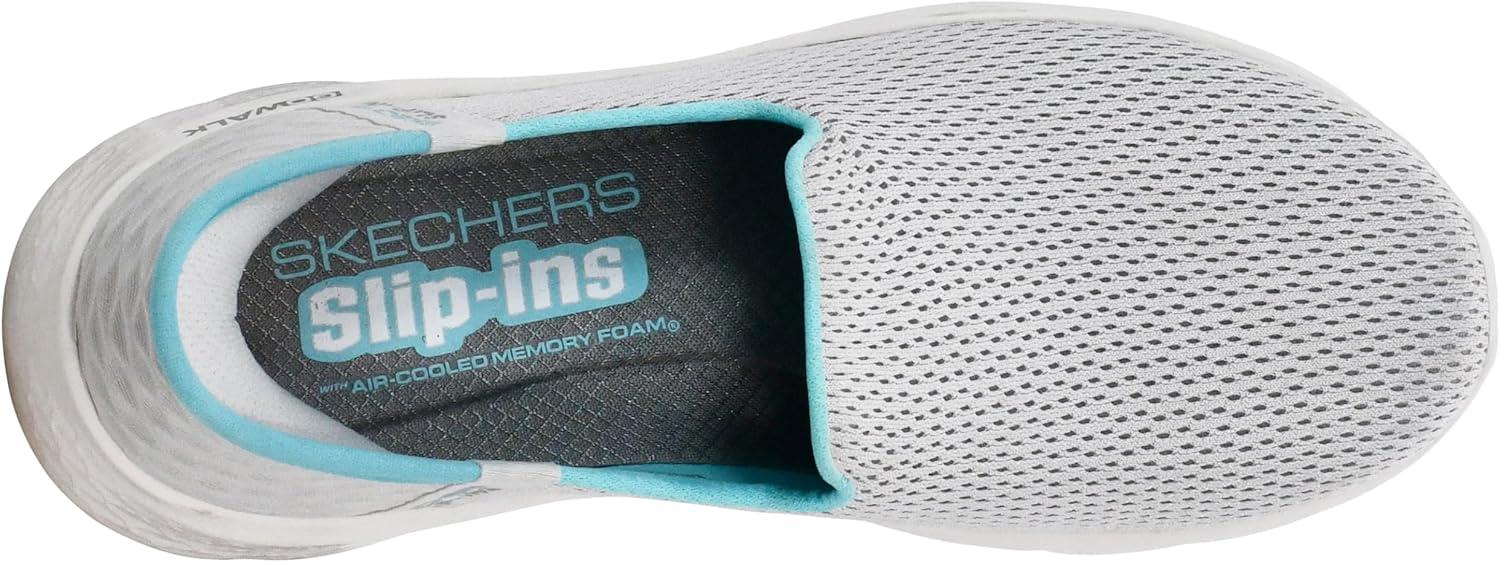 imageSkechers Womens Hands Free Slipins Go Walk Flex SneakersGreyLight Blue