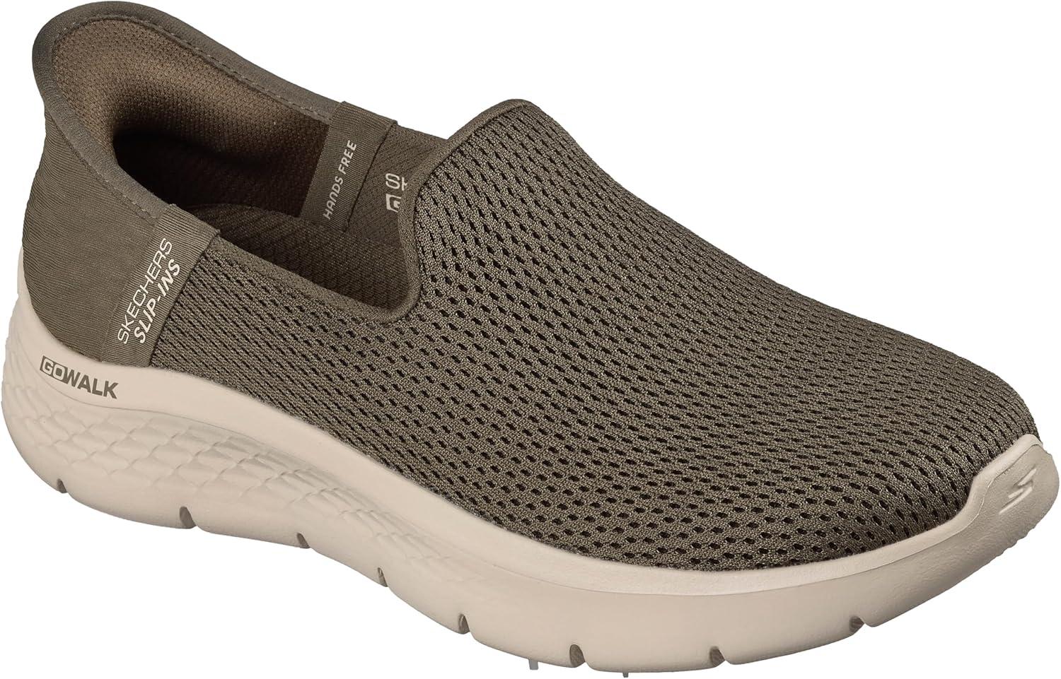 imageSkechers Womens Hands Free Slipins Go Walk Flex SneakersOlive