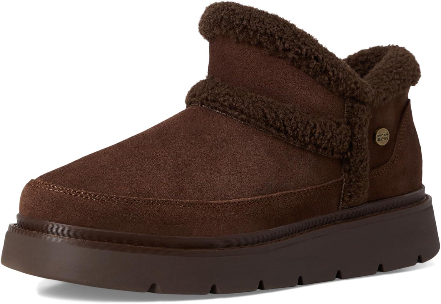 imageSkechers Womens Hands Free Slipins Keepsakes Lite Bootie Ankle BootChocolate