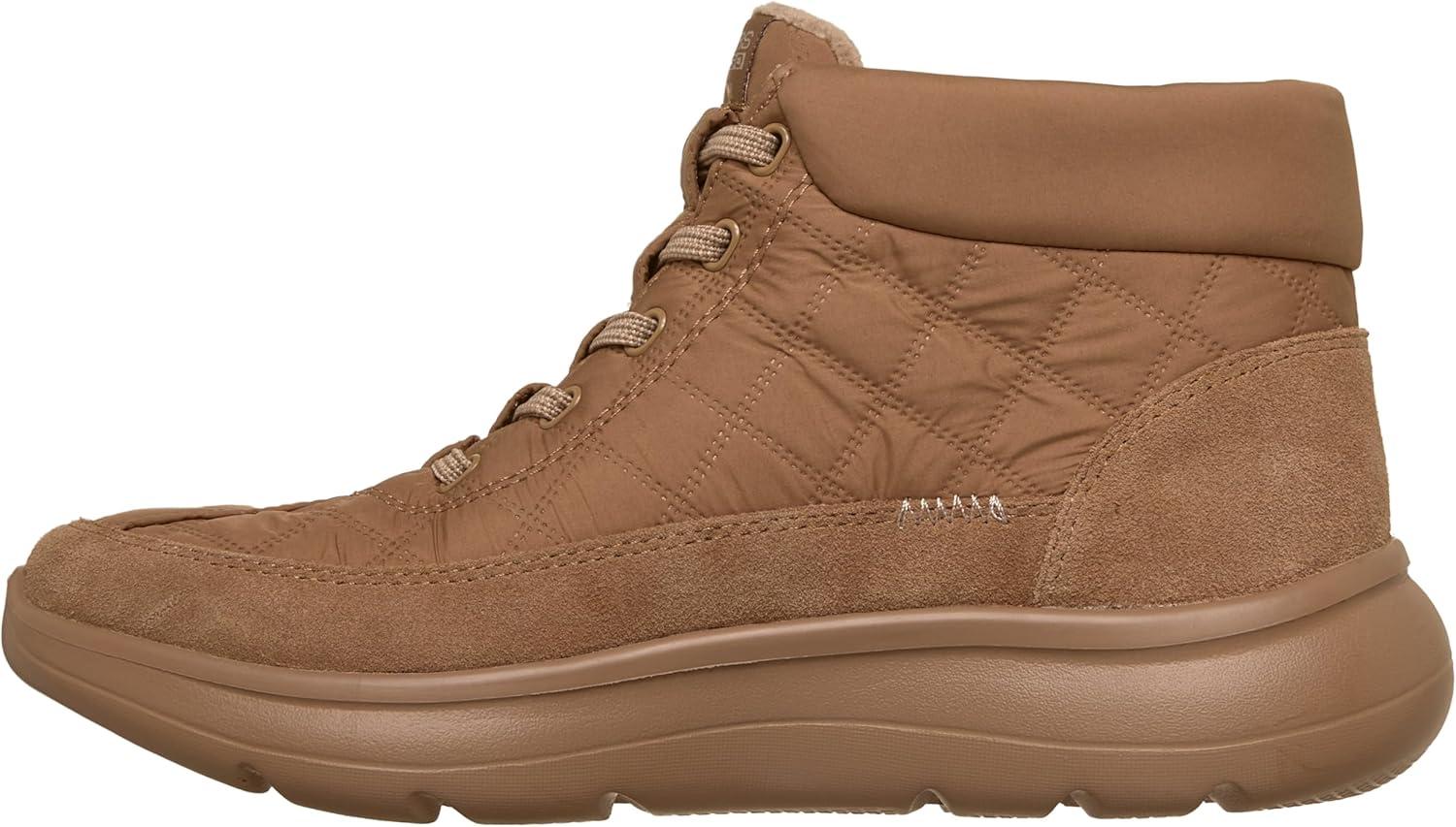 imageSkechers Womens Hands Free Slipins OnThego Encore Quilted Nylon Chugga Ankle BootChestnut