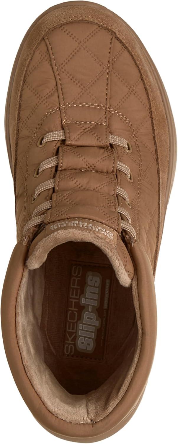 imageSkechers Womens Hands Free Slipins OnThego Encore Quilted Nylon Chugga Ankle BootChestnut