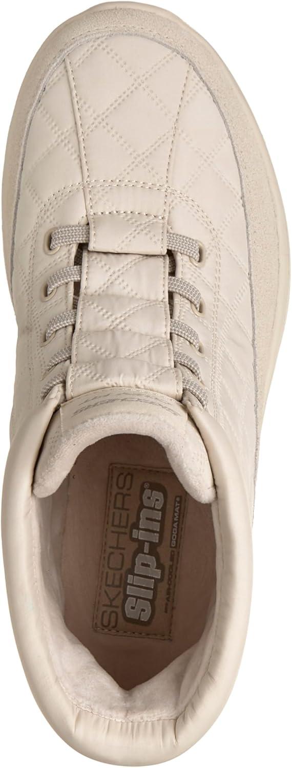 imageSkechers Womens Hands Free Slipins OnThego Encore Quilted Nylon Chugga Ankle BootNatural