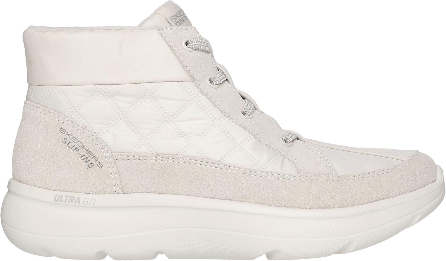 imageSkechers Womens Hands Free Slipins OnThego Encore Quilted Nylon Chugga Ankle BootNatural