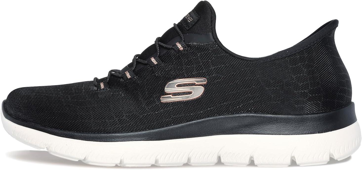 imageSkechers Womens Hands Free Slipins SummitsClassy NightBlack Rose Gold