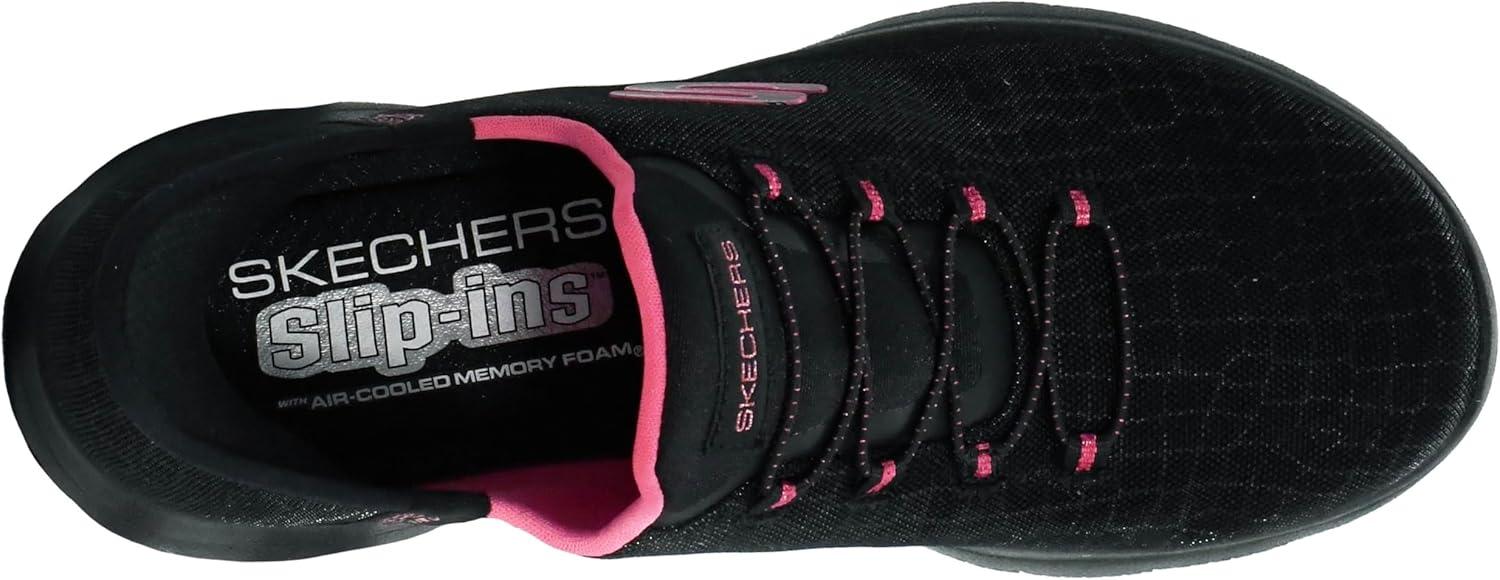 imageSkechers Womens Hands Free Slipins SummitsClassy NightBlackHot Pink