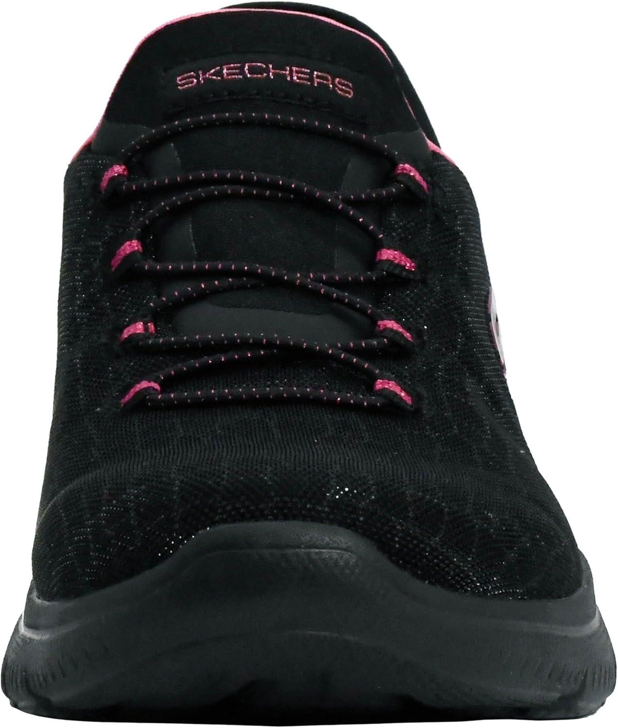 imageSkechers Womens Hands Free Slipins SummitsClassy NightBlackHot Pink