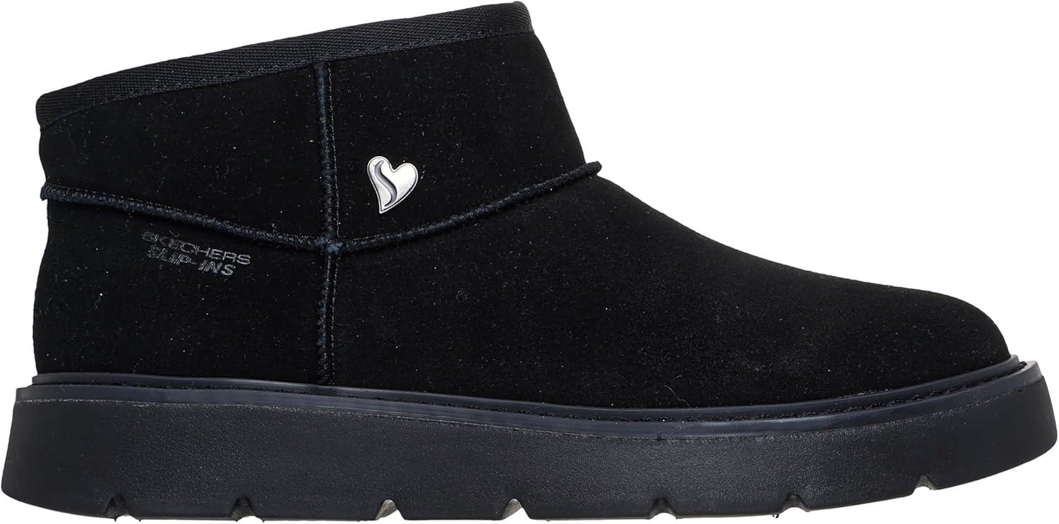 imageSkechers Womens Keepsakes Cozy Mini Hands Free Slipins Snow BootBlackBlack