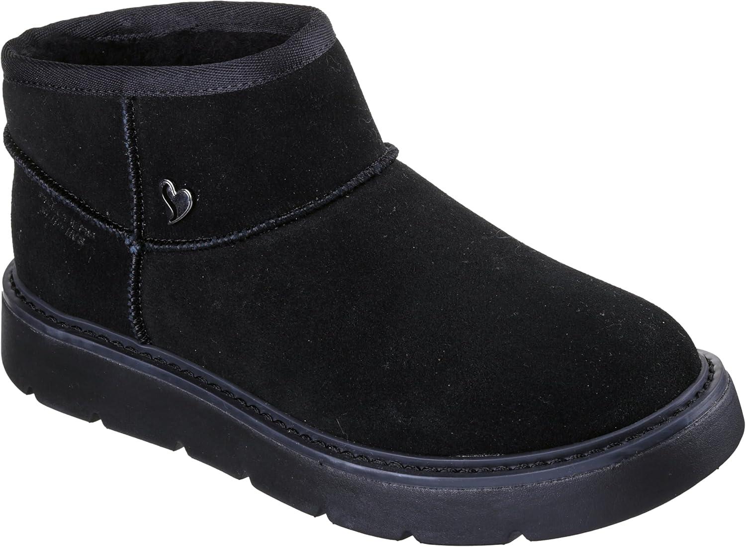 imageSkechers Womens Keepsakes Cozy Mini Hands Free Slipins Snow BootBlackBlack