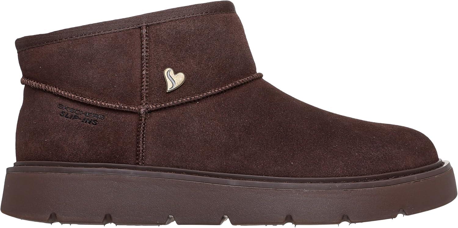 imageSkechers Womens Keepsakes Cozy Mini Hands Free Slipins Snow BootChocolate