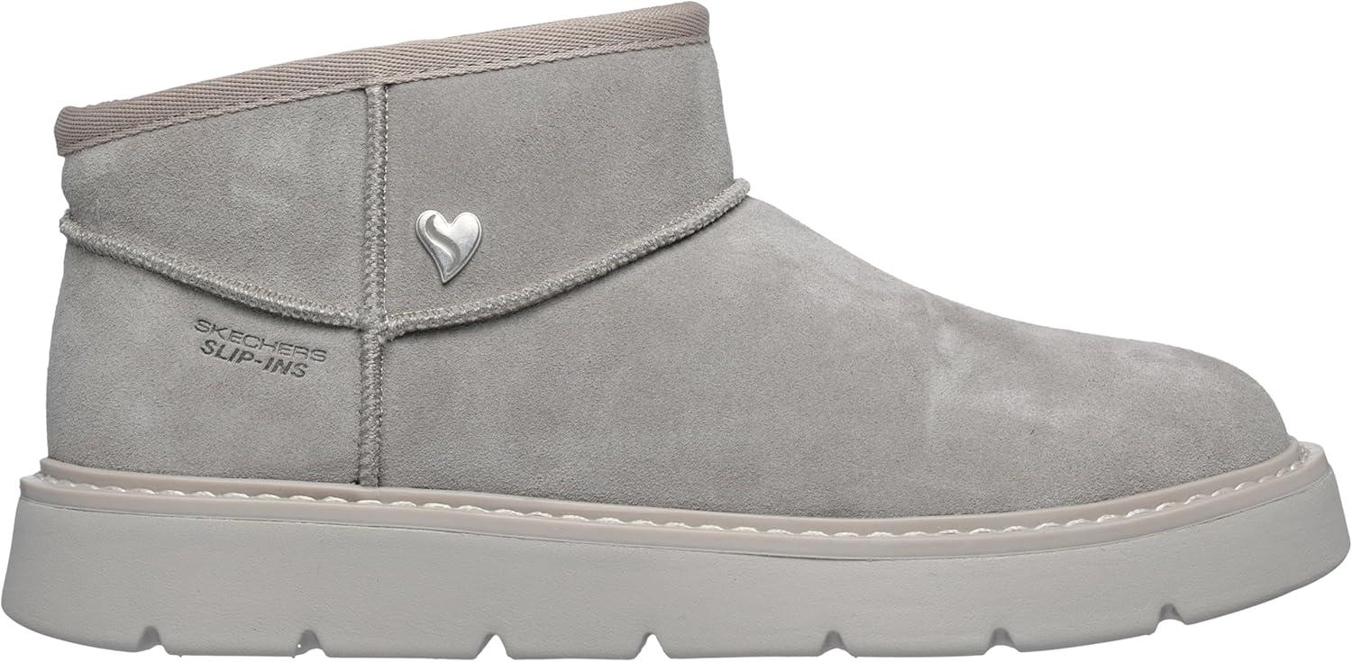 imageSkechers Womens Keepsakes Cozy Mini Hands Free Slipins Snow BootTaupe