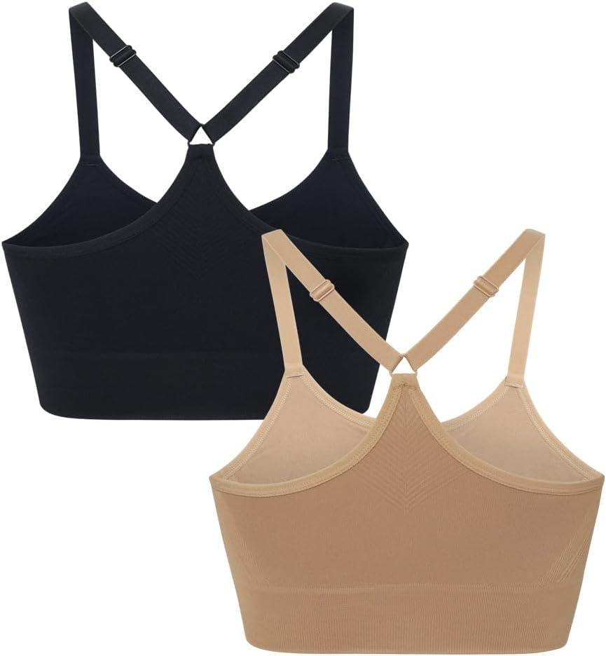 imageSkechers Womens Ladies Seamless Cami BraBlack Tanzine