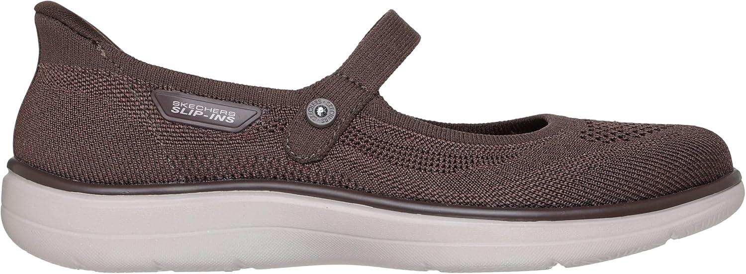 imageSkechers Womens Mary Jane FlatChocolate