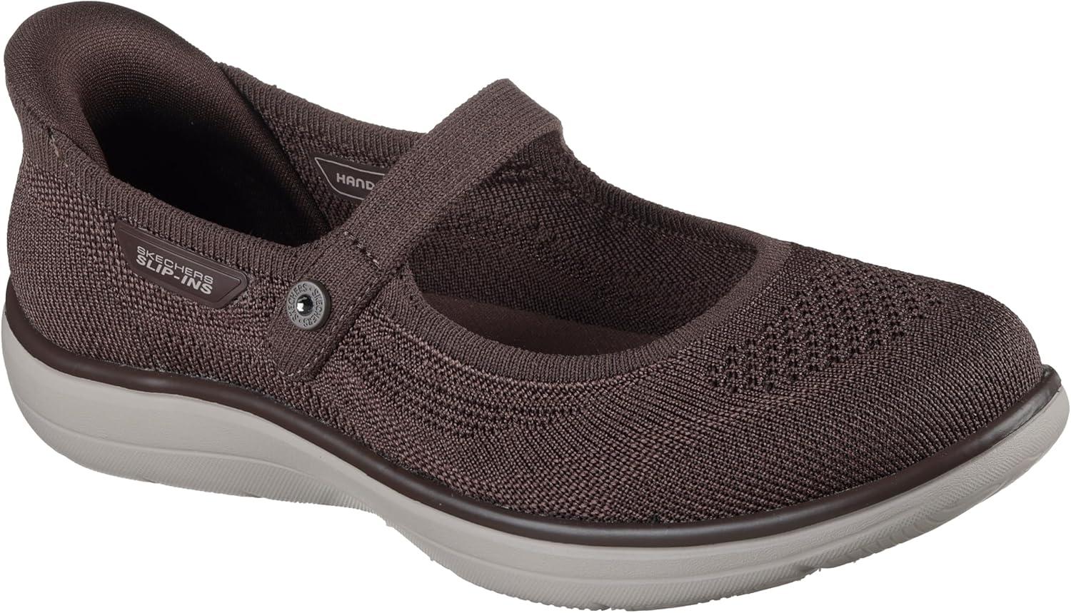 imageSkechers Womens Mary Jane FlatChocolate