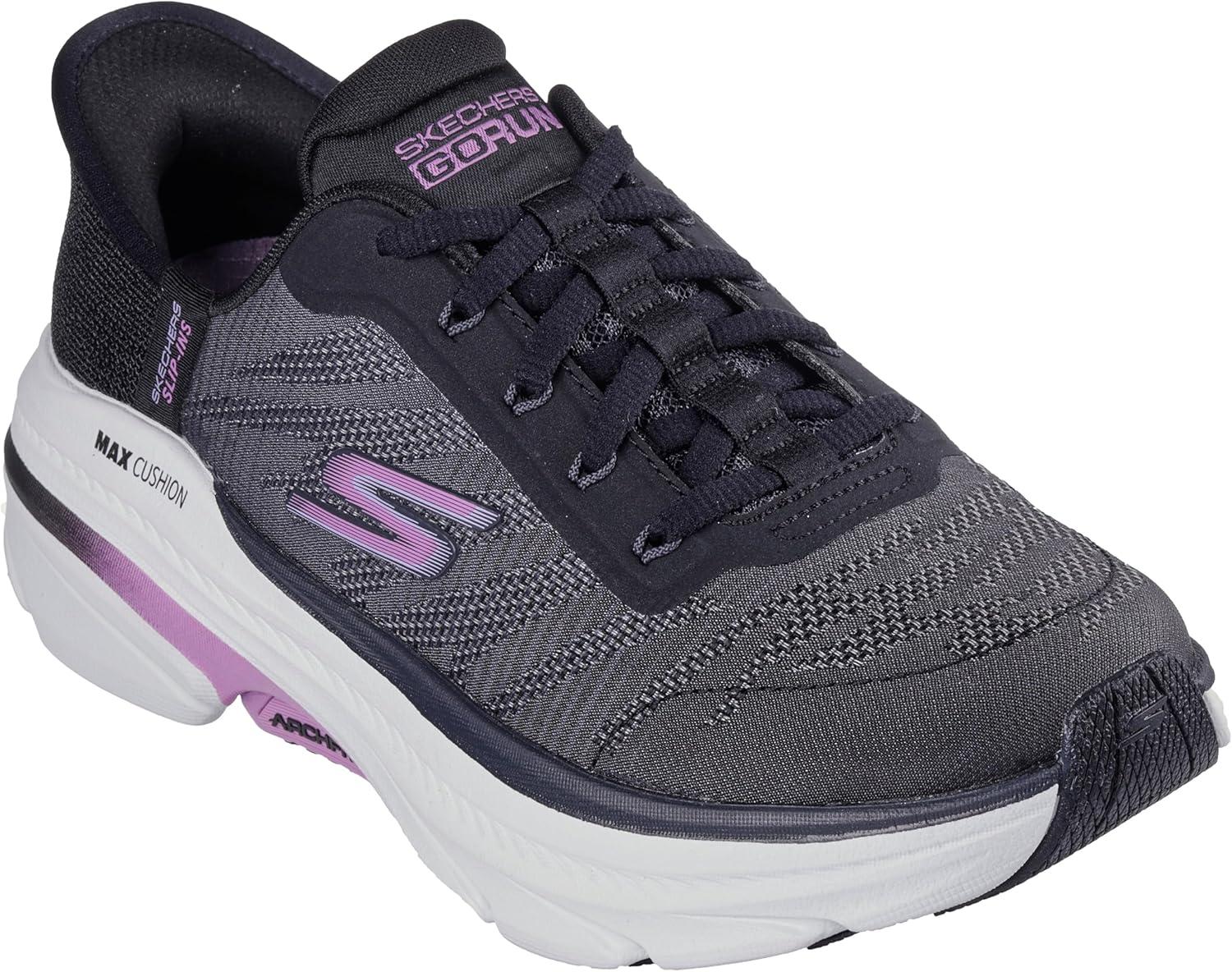 imageSkechers Womens Max Cushioning Arch Fit 20 Adelphi Hands Free SlipinsBlackLavender
