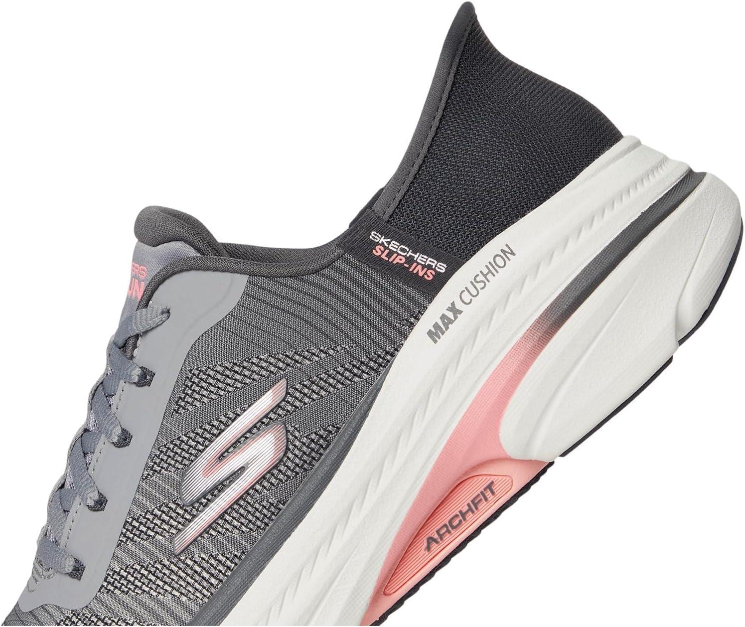 imageSkechers Womens Max Cushioning Arch Fit 20 Adelphi Hands Free SlipinsGrayCoral