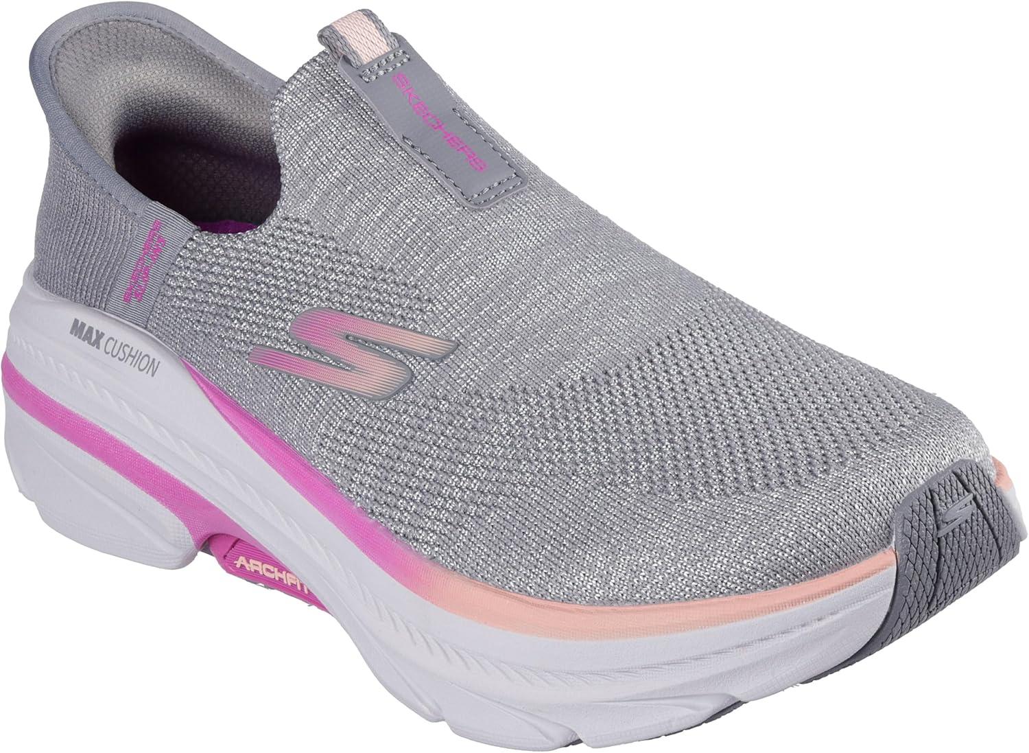 imageSkechers Womens Max Cushioning Arch Fit 20 Cambridge Hands Free SlipinsGrayPink