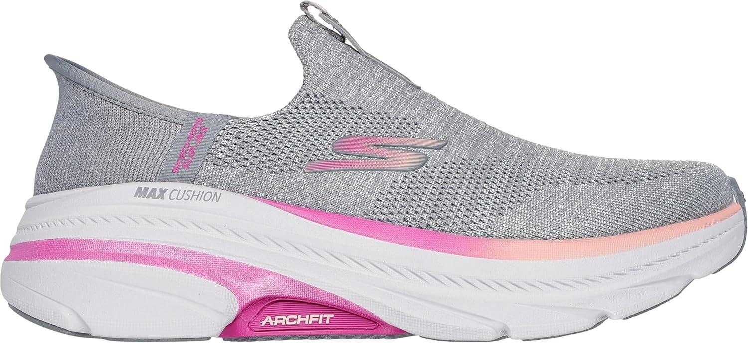 imageSkechers Womens Max Cushioning Arch Fit 20 Cambridge Hands Free SlipinsGrayPink