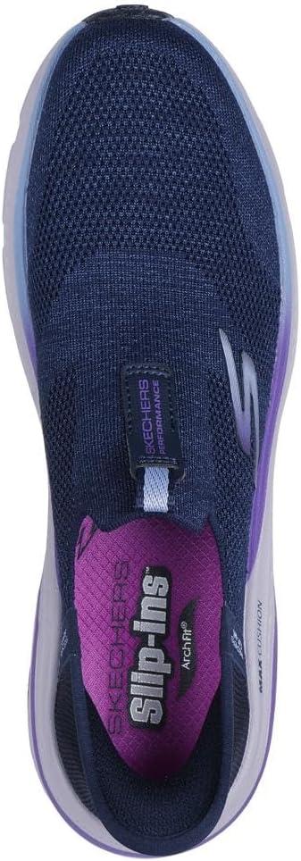 imageSkechers Womens Max Cushioning Arch Fit 20 Cambridge Hands Free SlipinsNavyPurple