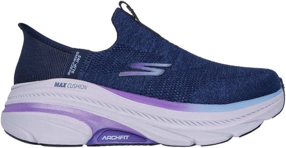imageSkechers Womens Max Cushioning Arch Fit 20 Cambridge Hands Free SlipinsNavyPurple