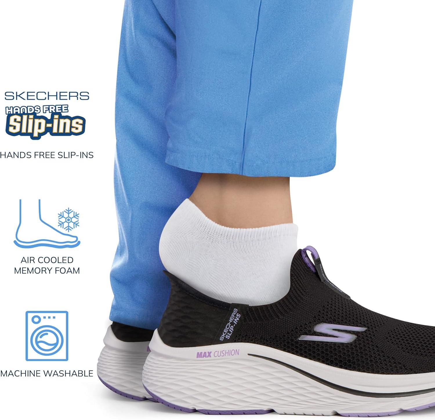 imageSkechers Womens Max Cushioning Elite 20 Eternal TrainersBlackPurple