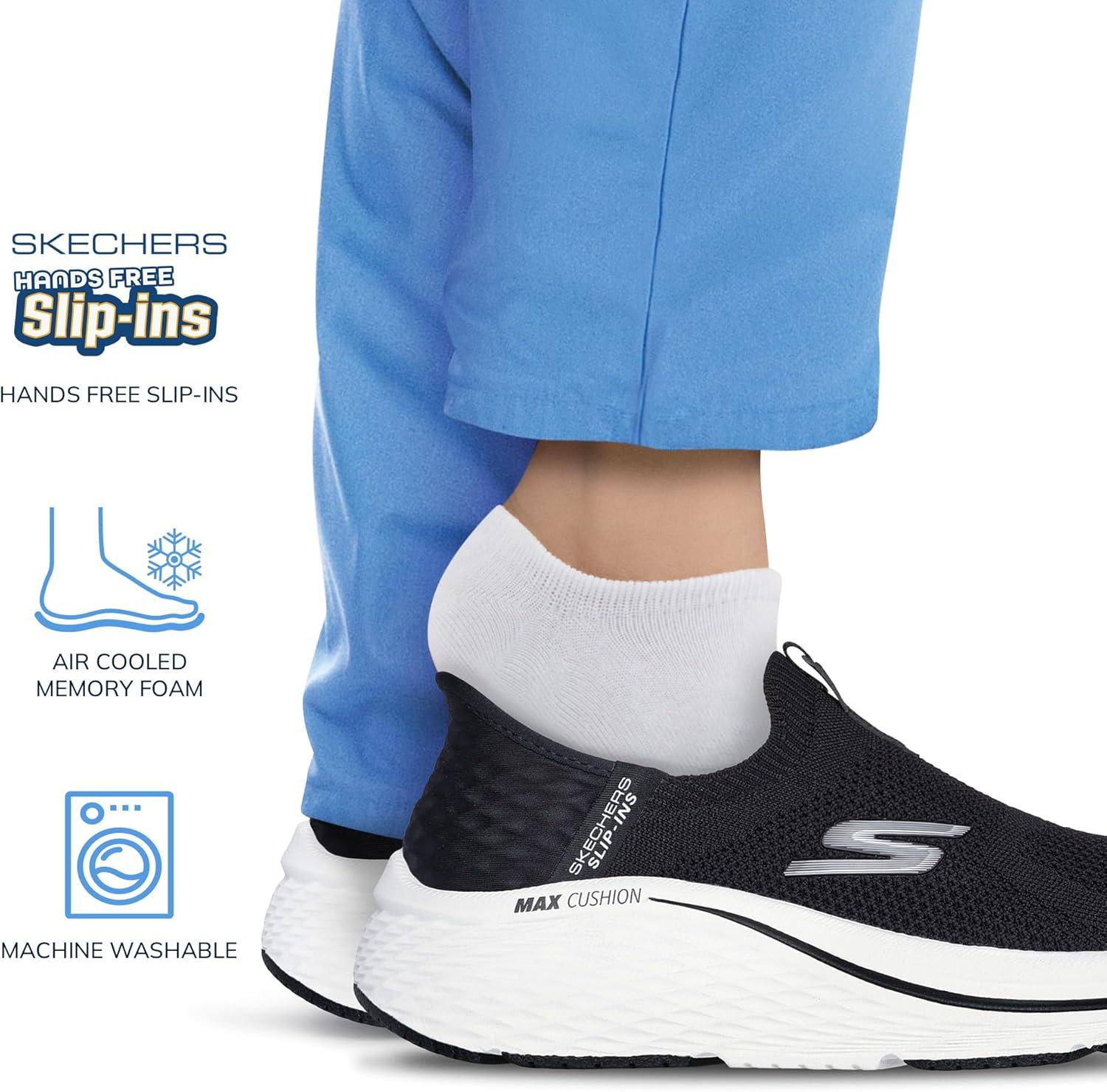 imageSkechers Womens Max Cushioning Elite 20 Eternal TrainersBlackWhite