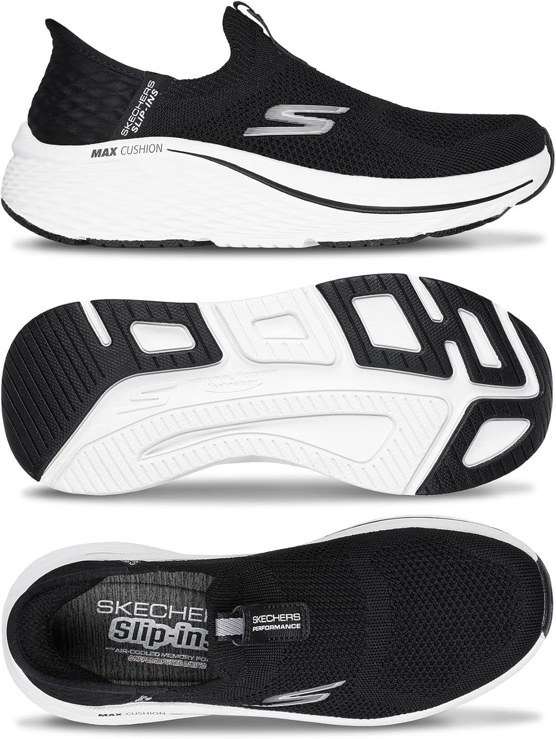 imageSkechers Womens Max Cushioning Elite 20 Eternal TrainersBlackWhite