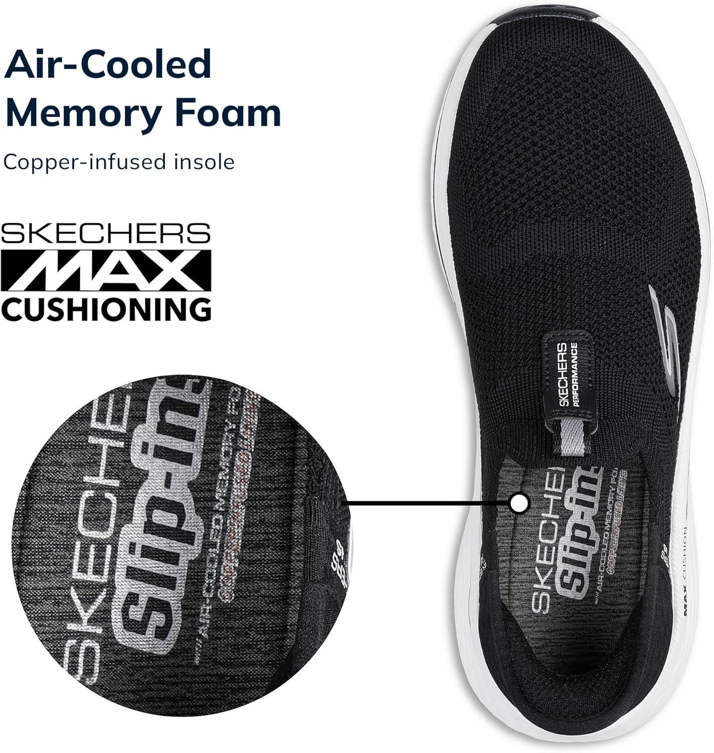 imageSkechers Womens Max Cushioning Elite 20 Eternal TrainersBlackWhite