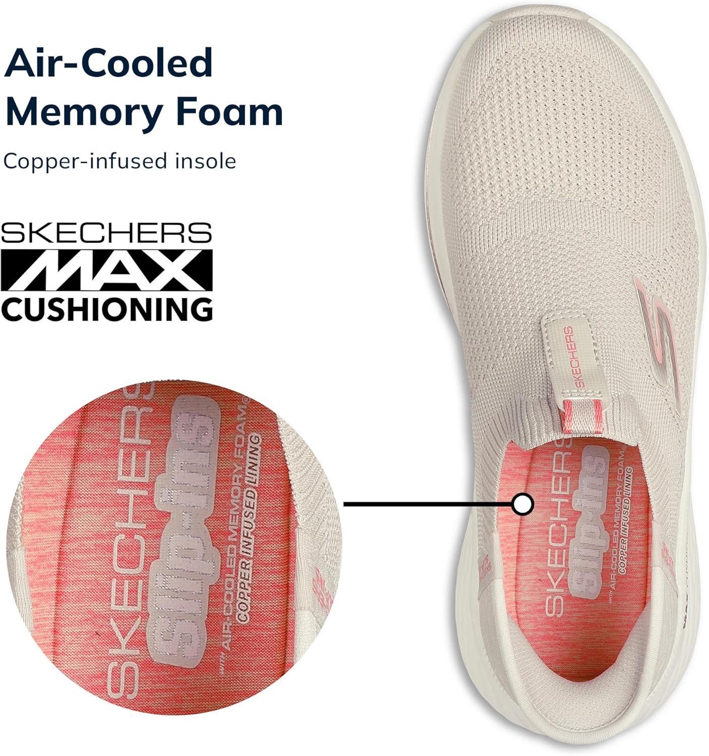 imageSkechers Womens Max Cushioning Elite 20 Eternal TrainersNaturalPink