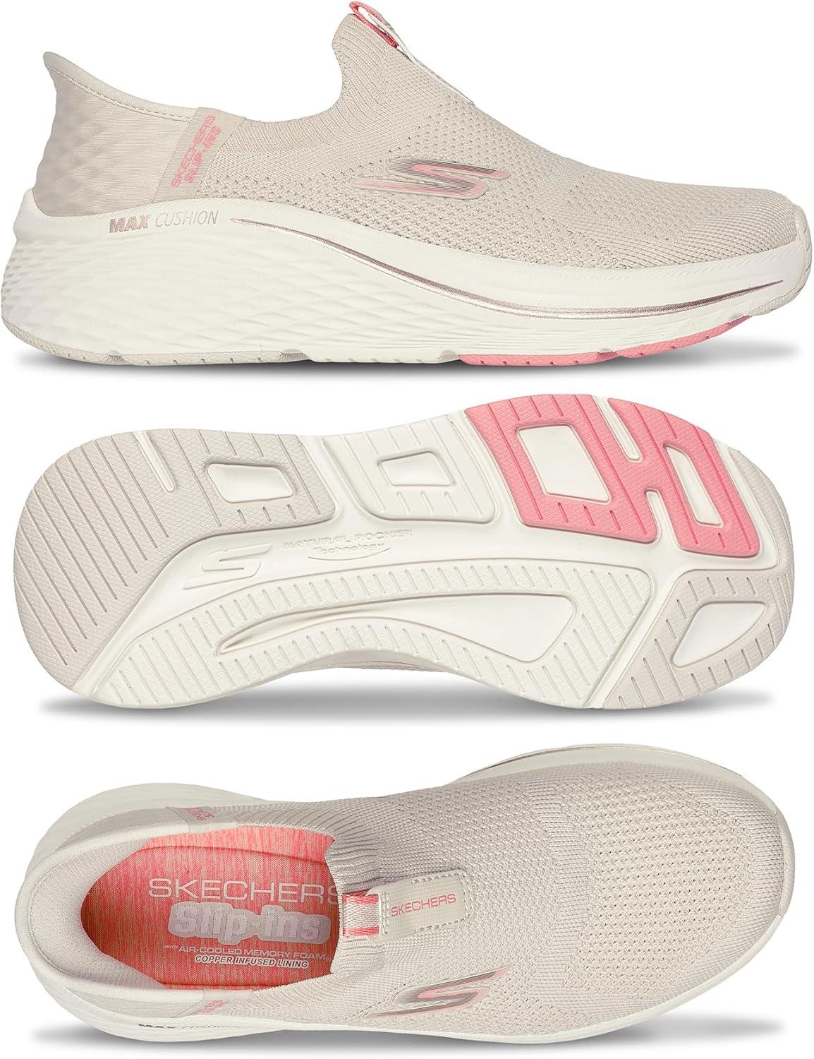 imageSkechers Womens Max Cushioning Elite 20 Eternal TrainersNaturalPink