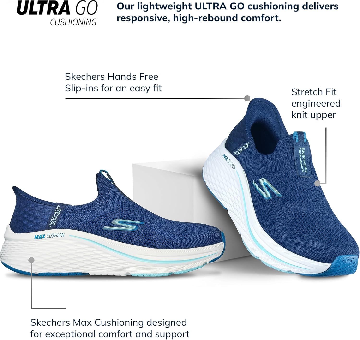 imageSkechers Womens Max Cushioning Elite 20 Eternal TrainersNavyBlue