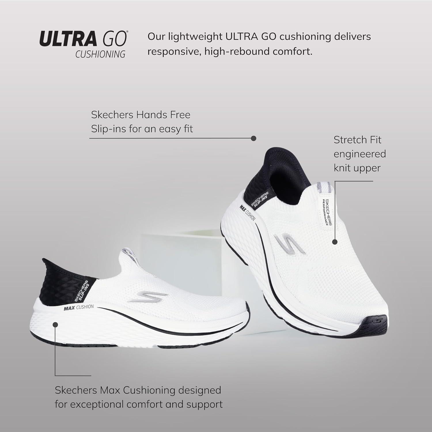 imageSkechers Womens Max Cushioning Elite 20 Eternal TrainersWhiteBlack