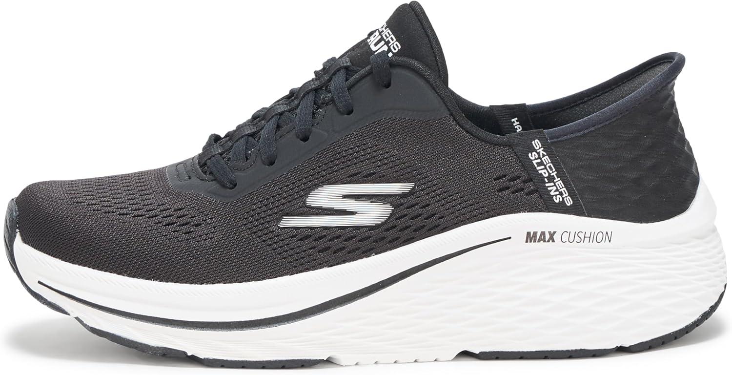 imageSkechers Womens Max Cushioning Elite 20 Vanish Hands Free SlipinsBlackWhite