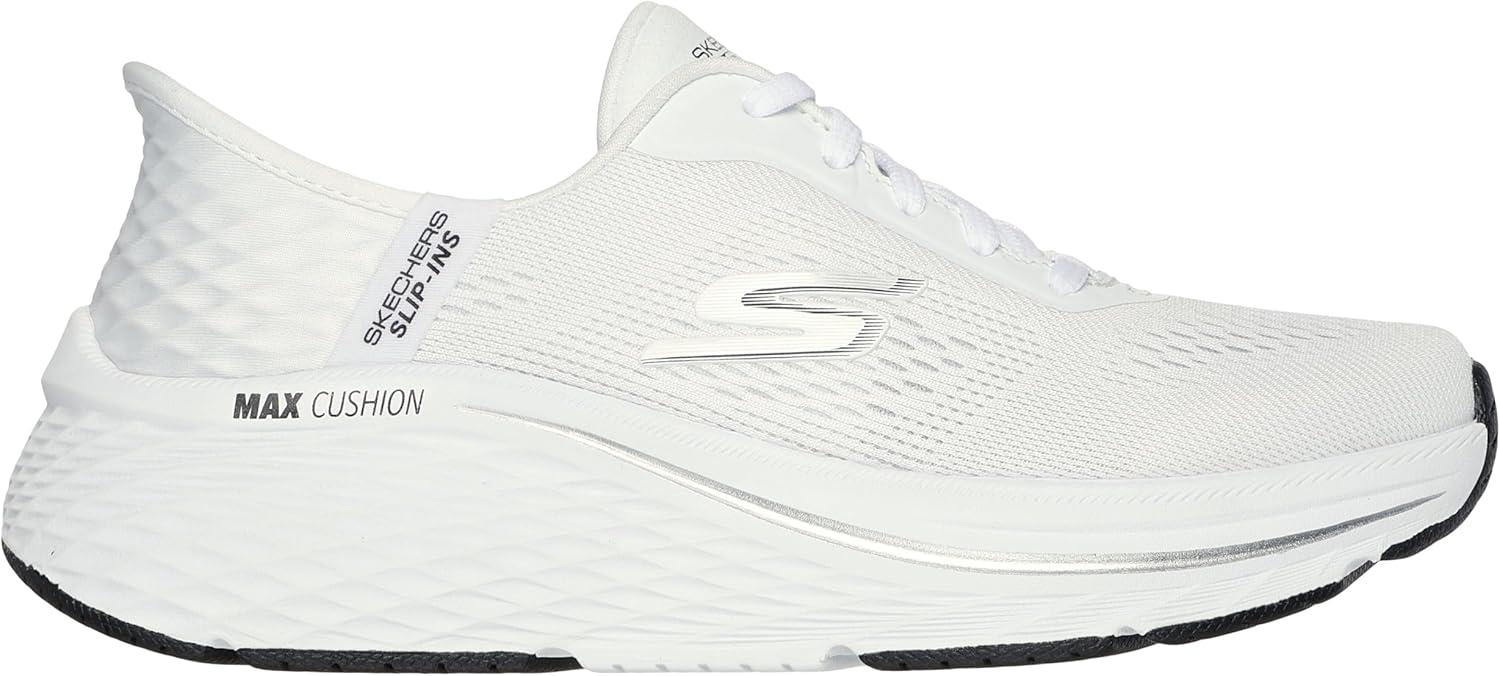 imageSkechers Womens Max Cushioning Elite 20 Vanish Hands Free SlipinsWhiteBlack
