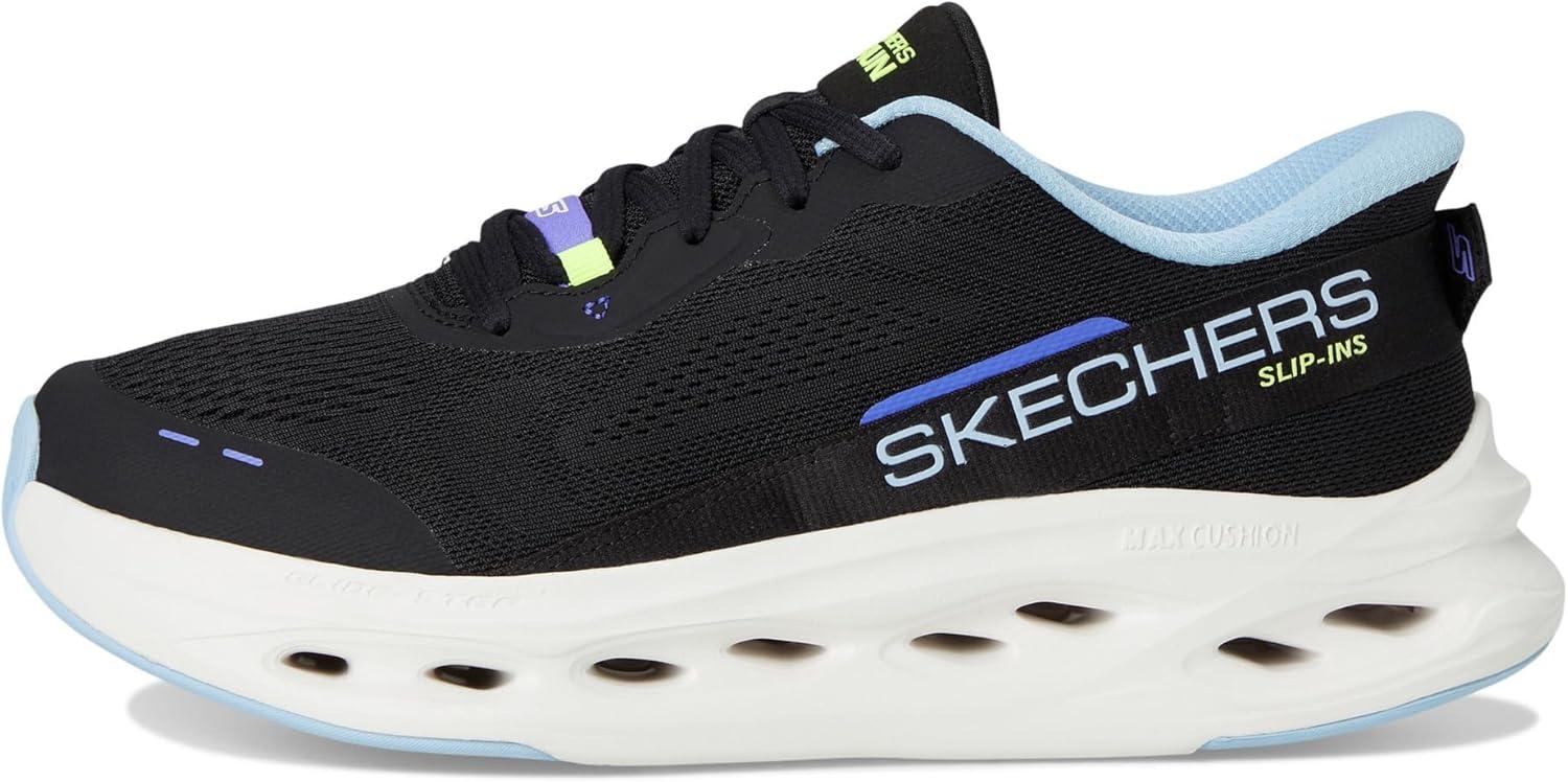 imageSkechers Womens Max Cushioning Glide Step Caledonia Hands Free SlipinsBlackBlue