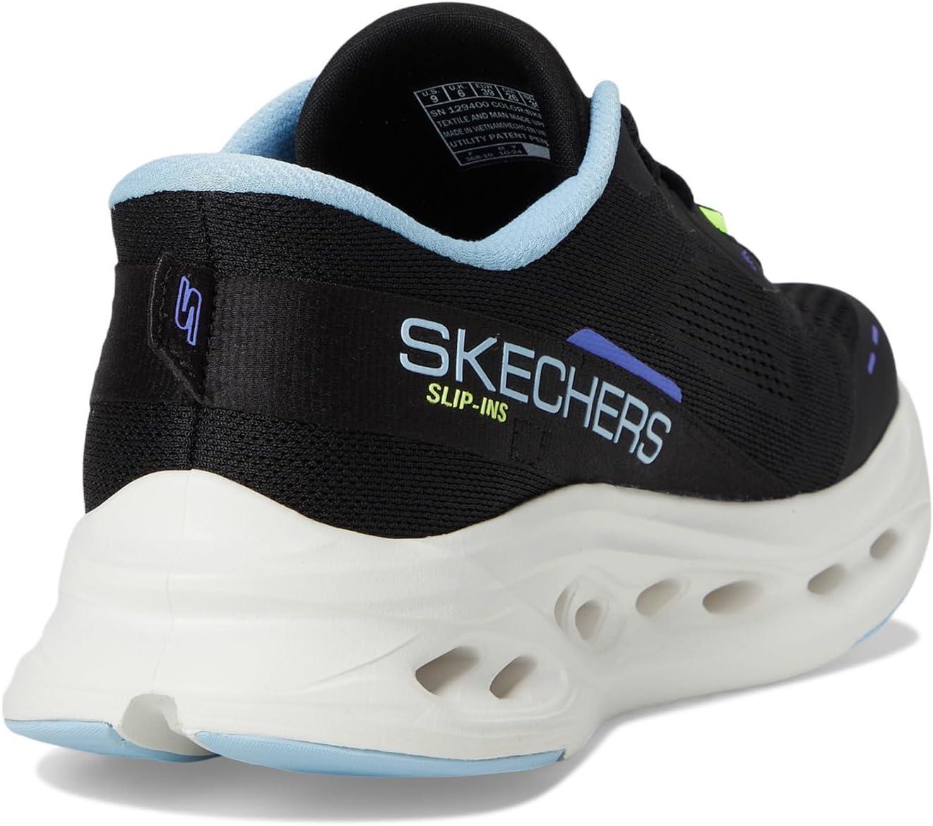 imageSkechers Womens Max Cushioning Glide Step Caledonia Hands Free SlipinsBlackBlue