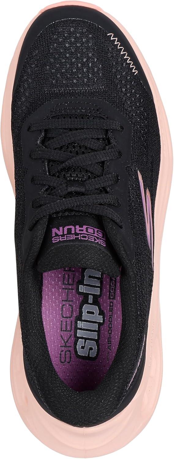 imageSkechers Womens Max Cushioning Glide Step Hartford Hands Free SlipinsBlackPurple