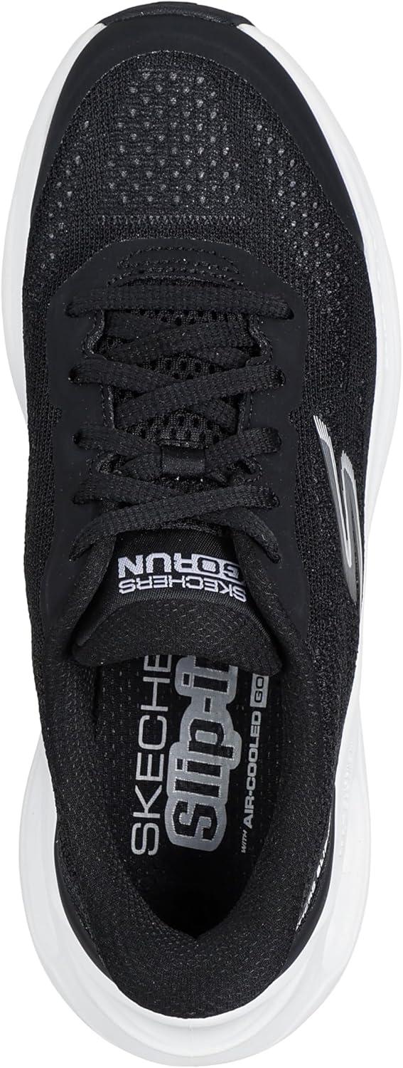 imageSkechers Womens Max Cushioning Glide Step Hartford Hands Free SlipinsBlackWhite