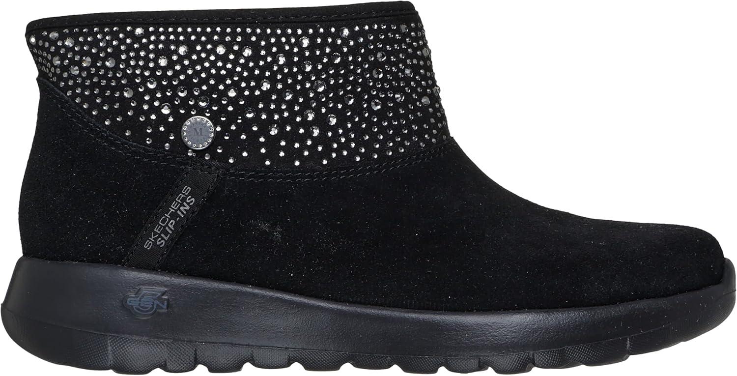 imageSkechers Womens OnTheGo JoySo Glam Martha Stewart Hands Free Slipins Ankle BootBlackBlack