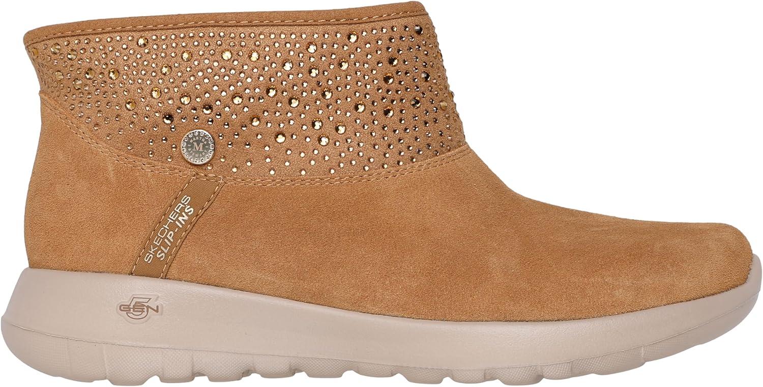 imageSkechers Womens OnTheGo JoySo Glam Martha Stewart Hands Free Slipins Ankle BootChestnut