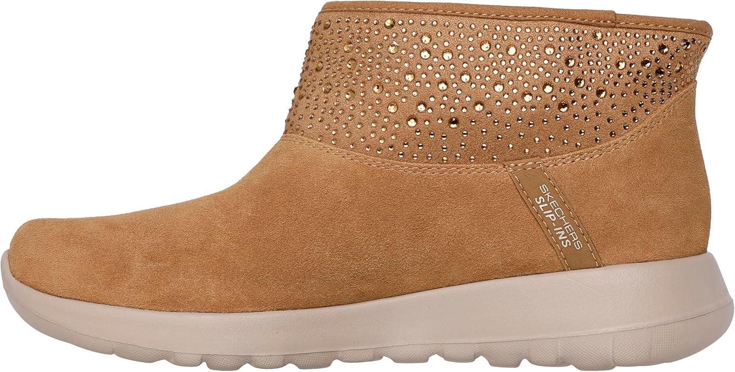 imageSkechers Womens OnTheGo JoySo Glam Martha Stewart Hands Free Slipins Ankle BootChestnut